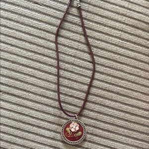 Brighton Red and Silver Pendant Necklace